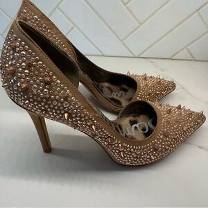 Sam Edelman Brown Studded Heels